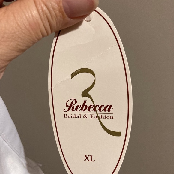 NWOT 2 pc corset wedding gown with scarf/wrap - Picture 11 of 16